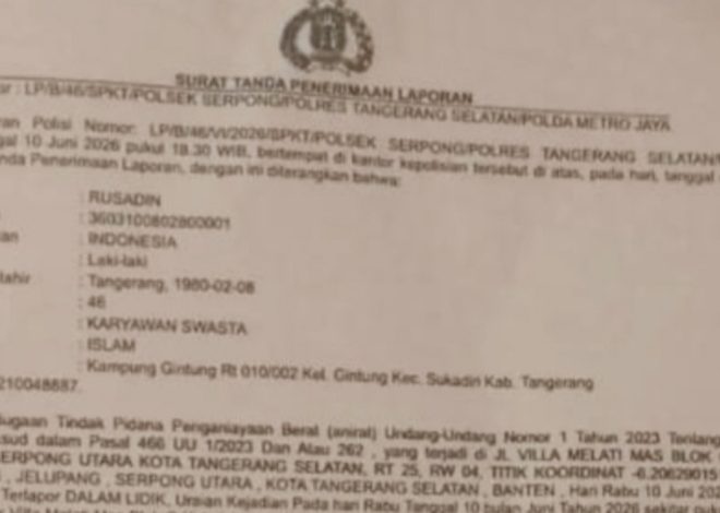 Polsek Serpong Dalami Dugaan Penganiayaan Pimred BantenNet