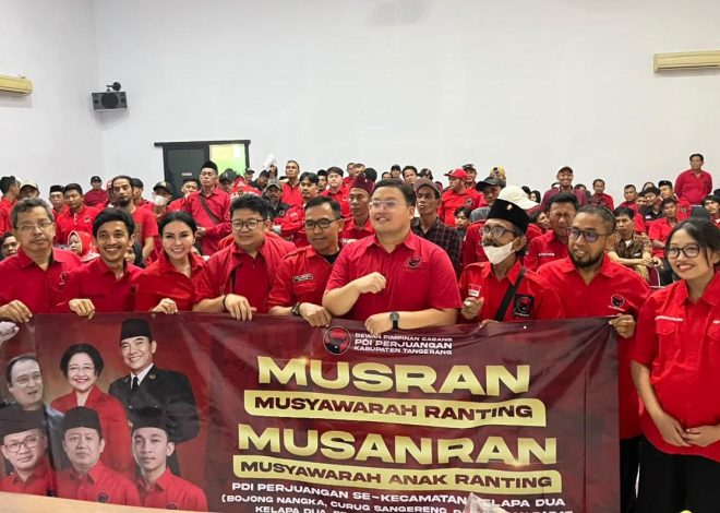 Menuju Pemilu 2029, PDI Perjuangan Tangerang Konsolidasikan 34 Ranting di Dapil VI