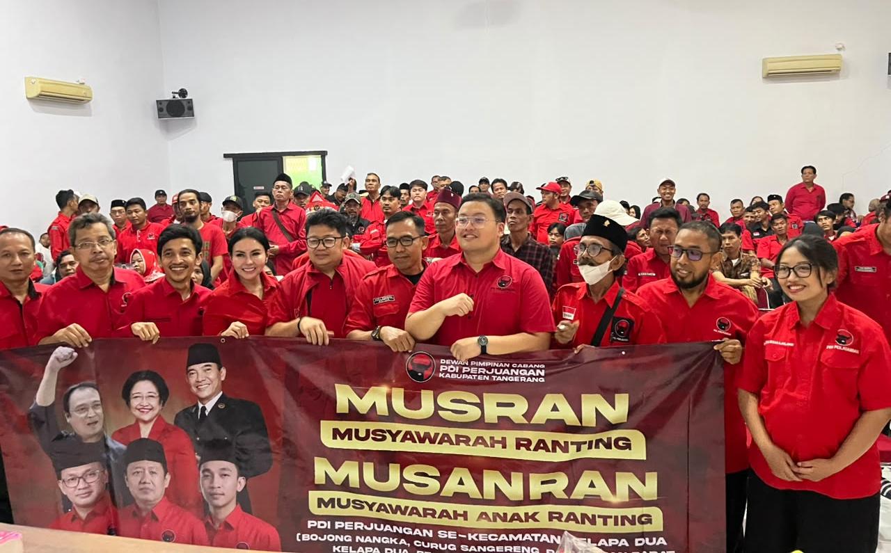 Menuju Pemilu 2029, PDI Perjuangan Tangerang Konsolidasikan 34 Ranting di Dapil VI